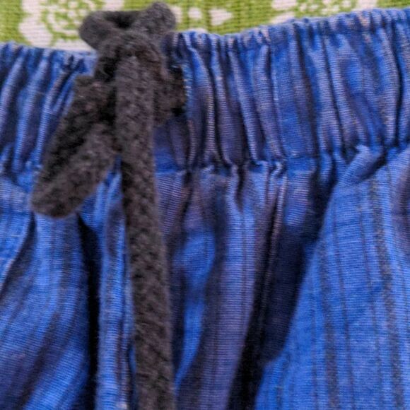 Vintage blue striped shorts - Picture 4 of 6